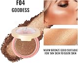 Oulac Goddess F04 Bronzer Blush Shimmer High Pigment Long Lasting Vegan Cruelty view 8