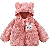 Mokitoni Baby Girl Winter Fleece Coat Toddler 2T 3T Outerwear For Kid Panda Warm Jackets