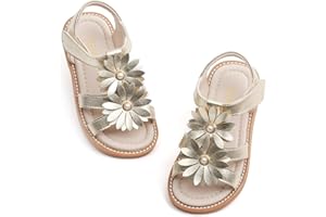Kiderence Toddler Girls Sandals Little Girls Kids Summer Shoes Toddler Sandals