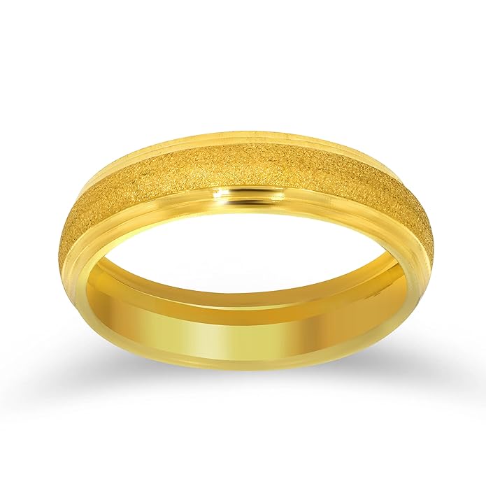 Buy Senco Gold & Diamonds Charming Personality Gold Band Ring at Amazon.in