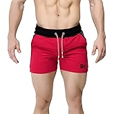 BROKIG Men's 5" Gym Bodybuilding Shorts Running Workout Lightweight Shorts Elastic Waistband with Pockets