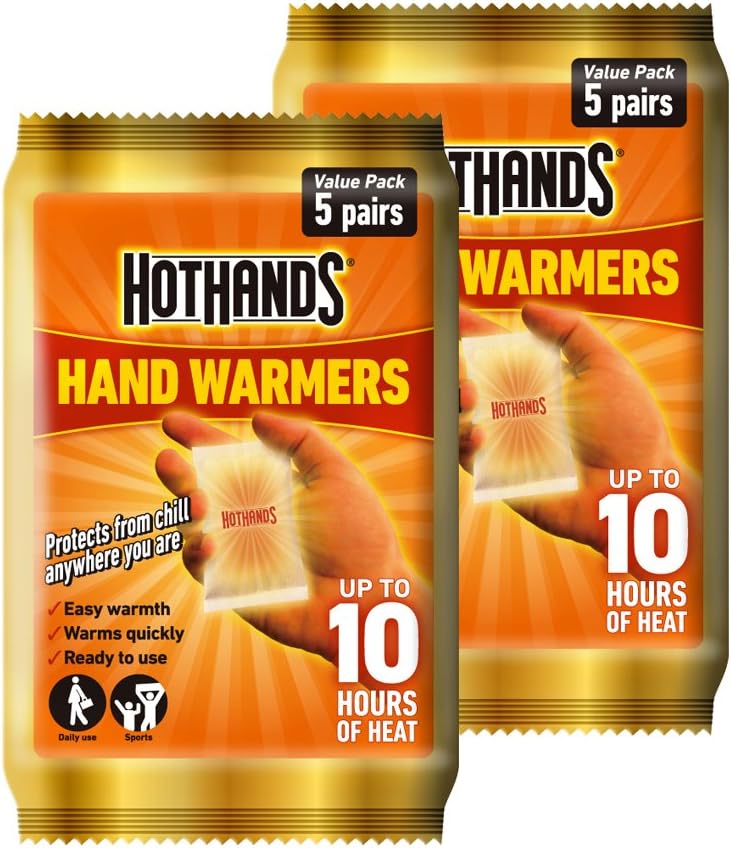 Hot Hands Hand Warmer Value Pack, Pack of 2(5 pairs each) Amazon.co.uk