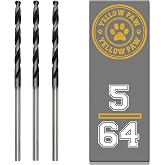 5/64 Inch Drill Bit (3 Pack) Industrial Grade M35 Cobalt Titanium Aluminum Nitrite - 5/64" Diameter &amp; Total Length of 1-7/8" with Working Length of 7/8" Easily Drill Into Metal, Steel, &amp; Aluminum