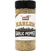 Badia Harlem Garlic Pepper Seasoning Blend, 6 oz &ndash; Bold Garlic &amp; Pepper Flavor for Chicken, Steak, Seafood, Pasta, Vegetables, Gluten Free