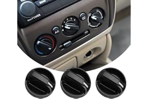 Kutyun 3Pcs AC Heater Blower Fan Control Knob, Air Conditioner Heater Switch, Car Accessories AC Knobs Replacement Compatible with 2000-2006 Toyota Tundra Climate Control Knob 55905-0C010