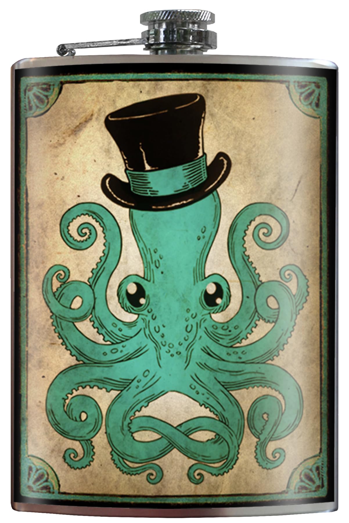 Trixie & Milo Gentleman Octopus Hip Flask