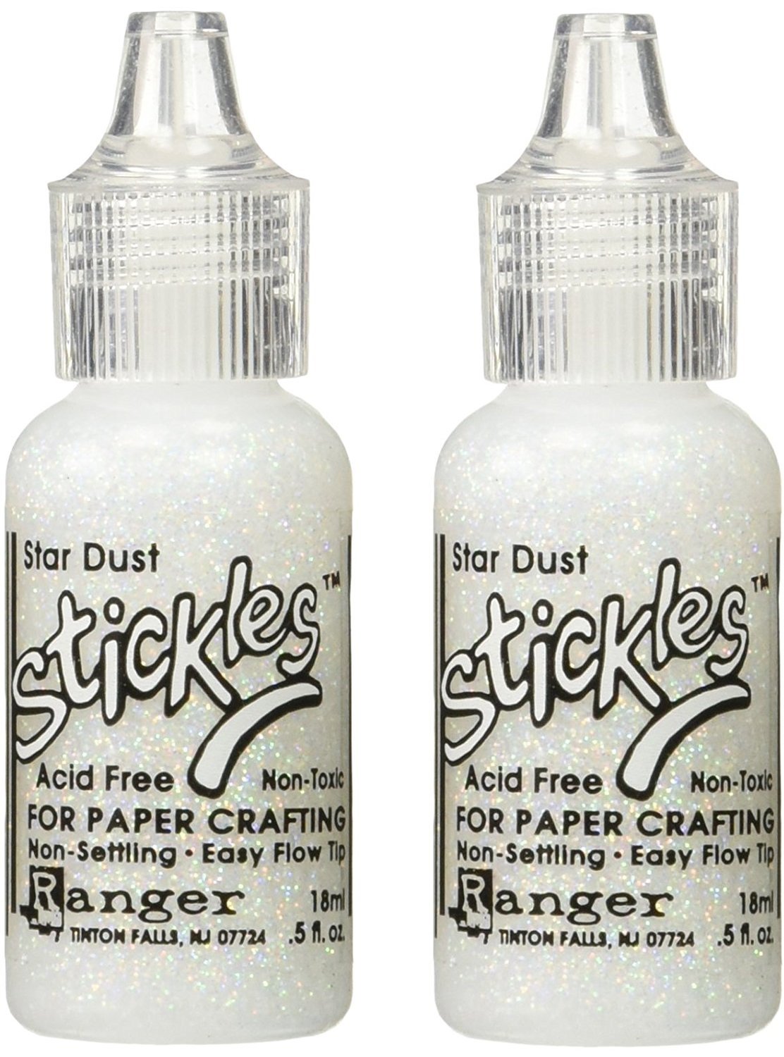 Ranger 1/2-Ounce Stickles Glitter Glue, Stardust (2 Pack)