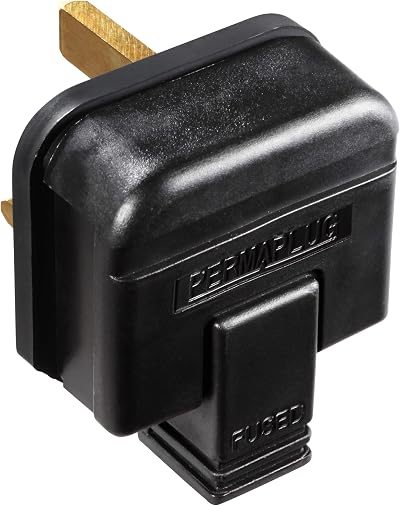 Masterplug Heavy Duty 13 Amp Rewireable Plug Black HDPT13B-MP