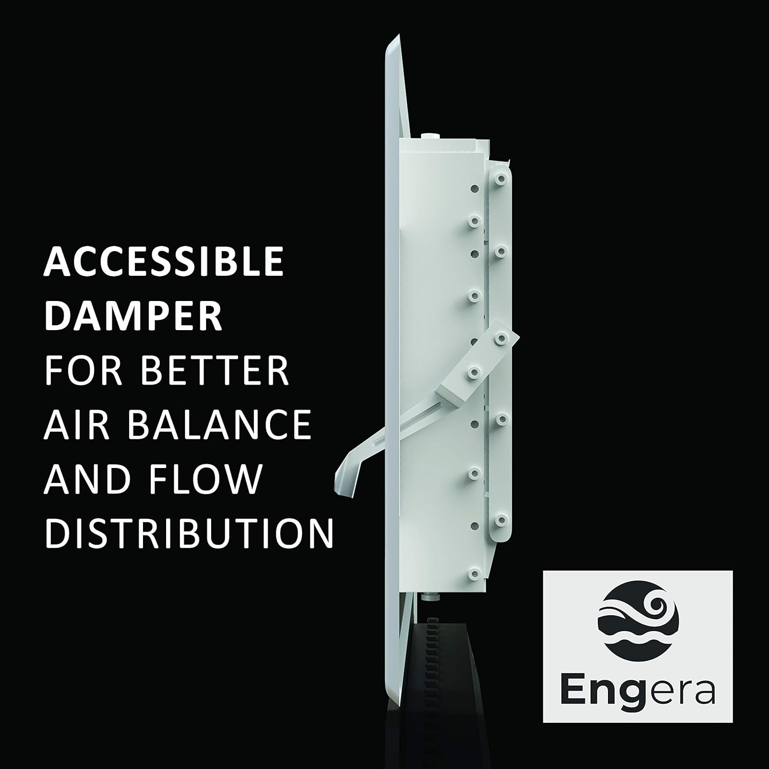 Engera Adjustable Double Deflection HVAC Air Register-Supply Air Diffuser Air Vent Register-Heating/AC Vent Cover-Wall Register 14x6"Duct [16x8"Face] - - 