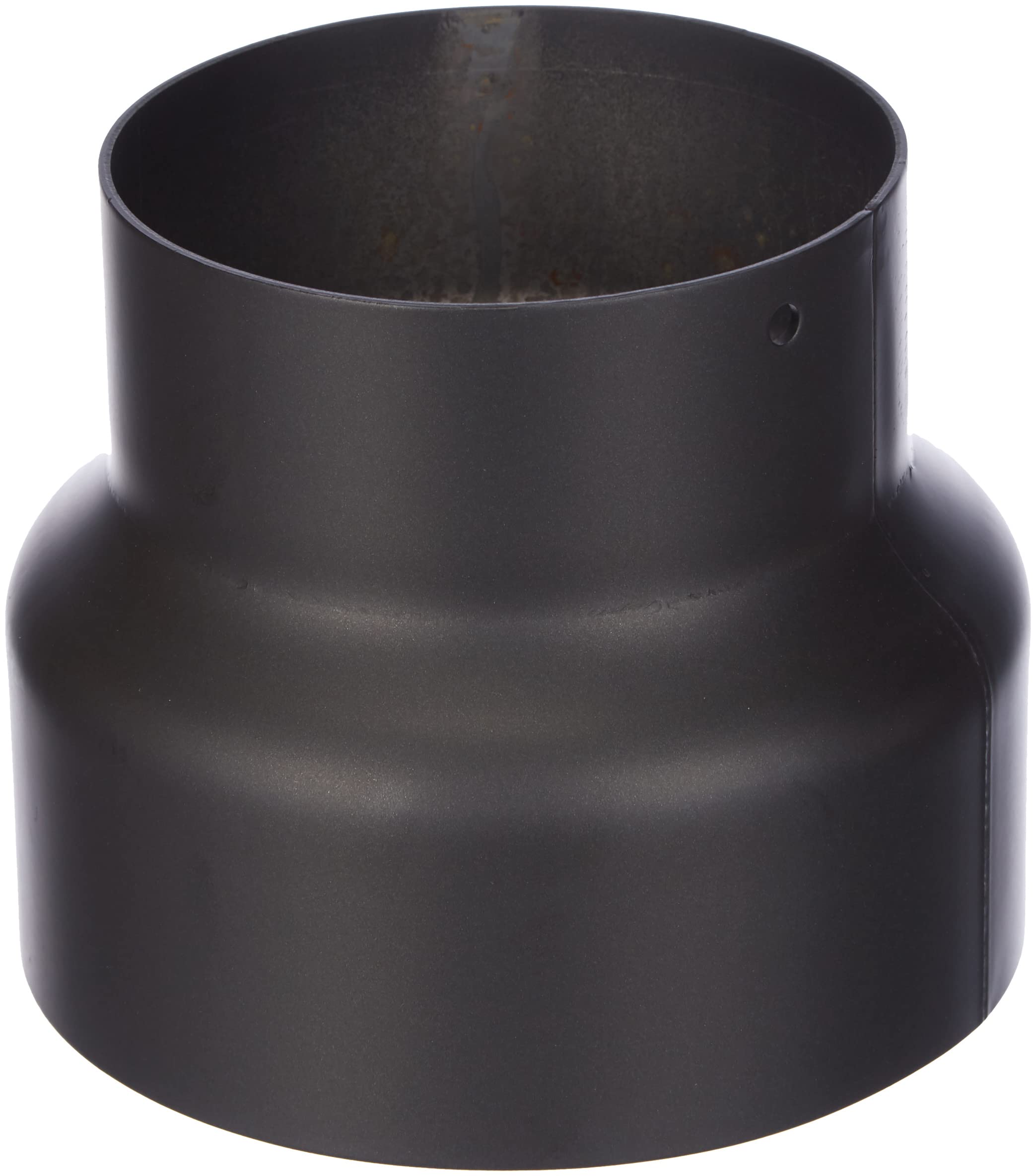 Kamino-Flam Senotherm Reducer, Lacquered Steel Round Duct Connector, Heat Resistant Fireplace Chimney Flue Reducer, Stove Pipe Adaptor, EN 1856-2 Standard, Ø 150 mm (5.90") to Ø 120 mm (4.72"), Black