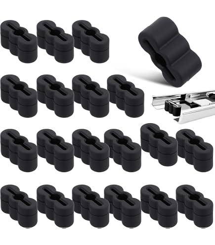 20-Pack Drawer Slide Stoppers - Rubber End Bumpers For Furniture Drawers, Cabinets, Dressers