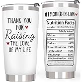 Breezy Valley Mother-in-law Cup Tumbler, Valentine's Day Gifts for Mother In Law from Daughter Son-in-law, Best Gifts Ideas Coffee Tumbler