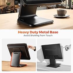 MUNBYN 15-inch POS Touch Screen Monitor, True Flat