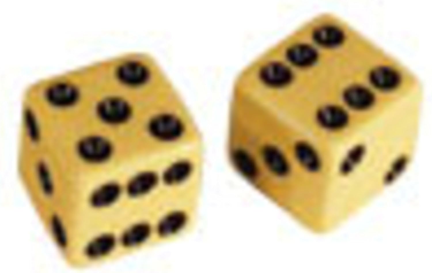 Allparts PK3250028 Dice Knob Set for Guitar/Bass, Cream, Set of 2