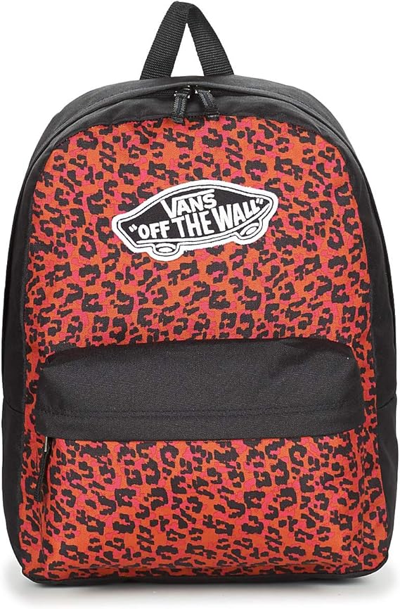 mochila vans leopardo negra