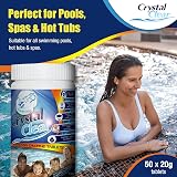 Crystal Clear 4-in-1 Chlorine Tablets 1kg Spas Pools 50 x 20g view 4