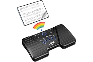 SUNYIN Wireless Page Turner Pedal Buletooth Foot Pedal Music Page Turner Pedal for Phones Ipad Tablets Phone Rechargeable Hands-Free Page Turner Pedal Anti-slip