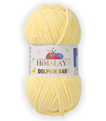 5 Gomitoli Lana Himalaya Dolphin Baby – 100% Poliestere, Super Bulky 6 – Colore Salmone 80312 – 500g Totali, 600 Metri – Per Uncinetto E Maglia, Morbidissima