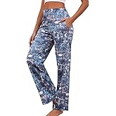 PNAEONG Women Cotton Pajama Pants Comfy Pj Bottoms Soft Printed Lounge Pant with Pockets