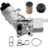 918-428 Engine Oil Filter Housing Assembly Adapter with Gasket Compatible with 2011-2021 Chevy Cruze Limited Sonic Trax Buick