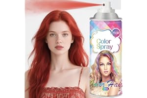 SIGAITWAX Temporary Hair Color Wax,Temporary Hair Color Spray, Natural Washable Hair Coloring Spray for Halloween, DIY Cosplay, Party,ONE-TIME USE Washable(red-120ml)