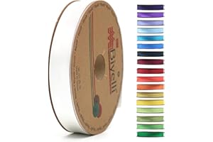 BIYELLI Fold Satin Bias Tape - 99+ Colors - 3/4 Inches Wide - 27 Yards - Fold Satin Binding Bias Ribbon Fabric Piping Bias Binding Tape for Sewing Clothing DIY (41. Broken White) BYS41