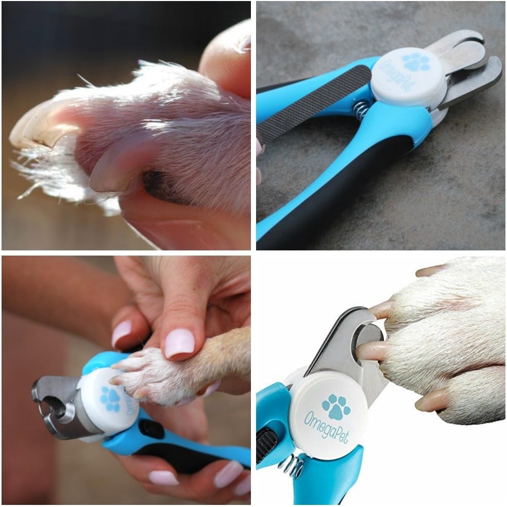 Dog Nail Clippers Large Breed - Easy to Use Dog Nail Trimmer and Toenail Clippers - Quick Sensor, Sharp Cuts and Safety Guard to Clip with Confidence