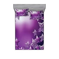 Ambesonne Christmas Fitted Sheet & Pillow Sham