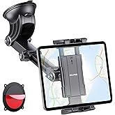 OHLPRO Tablet Holder for Car Dashboard [Suction Cup Mount] Windshield Wall Desk, Adjustable Stand for 5-13" iPad mini Air Pro Galaxy Tab S9 Phone - Heavy Duty Truck Accessories (9" Arm)