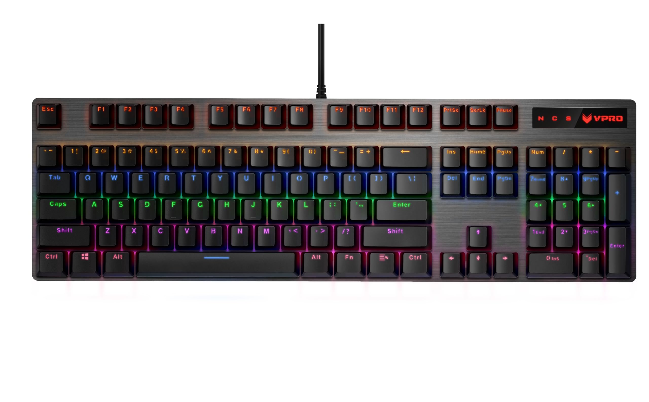Rapoo V500Pro Gaming Mechanical Backlit Keyboard - Black (QWERTY)