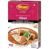 Shan - Nihari Masala Seasoning Mix (60g) - Spice Packets for Slow Cooked Meat Stew