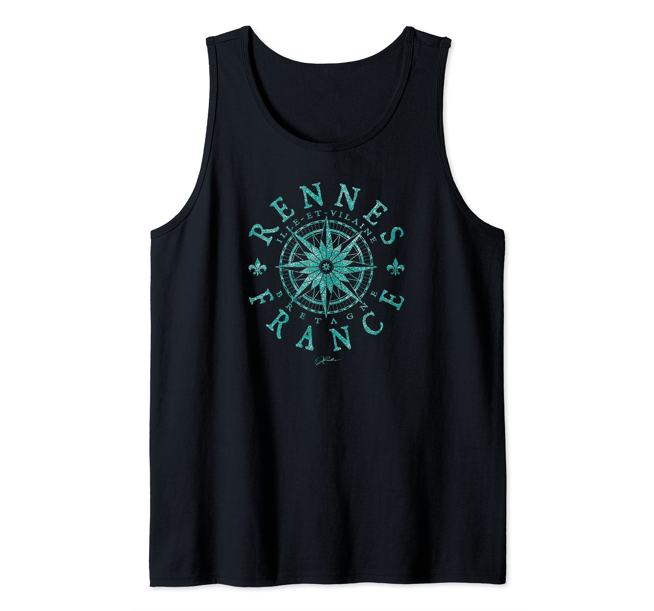 JCombs: Rennes, Brittany, France, Compass Rose Tank Top