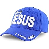 Trendy Apparel Shop Only Jesus Praying Hand Embroidered Christian Ball Cap