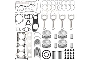 IGNISPARK Engine Rebuild Overhaul Kit w/Piston Connecting Rod Engine Gasket Set for Kia Sorento Optima Sportage 2.4L G4KJ 2011-2020