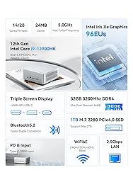 KODLIX GD90 Mini PC, 12th Gen Intel