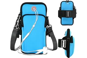 MOVOYEE Phone Holder for Running Armband,Cell Phone Purse Crossbody for Women Men Kids,iPhone 15 14 13 12 11 Pro Max Xs Xr X 8 7 6S Plus SE Mini Galaxy Ultra S24 S23 Note Pouch Exercise Arm Bands Bag