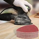 KONGMING 100 Pcs Mouse Sander Pads 11 Hole Grit 40 60 80 100 120 180 240 320 view 7