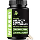 Green Tea Weight Loss Pills with Green Coffee Bean Extract | Belly Fat Burner, Metabolism Booster, & Appetite Suppressant for