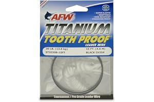 AFW Titanium Tooth Proof, Single Strand Leader Wire