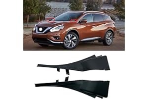 LFONEIBGG Pair for 2015 2016 2017 Nissan Murano Front Windshield Wiper Side Cowl Extension Trim Left+Right Black Fender to Cowl Hood Side Seal Panel