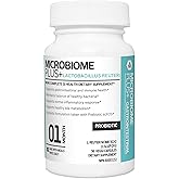 Microbiome Plus Gastrointestinal Probiotics L Reuteri NCIMB 30242 GI Digestive Supplements Capsule, Allergy Safe & Gluten Free for Men and Women (1 Month Supply)