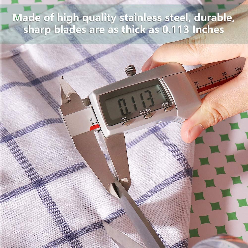 Newness Kitchen Scissors, Stainless Steel Duty Kitchen Shears for Chicken Beefs, Poultry, Fish, Meat, Vegetables - Image 5