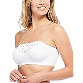 Carole Martin Strapless Bras for Women, Wireless Womens Bandeau Bra from Small to Plus Size