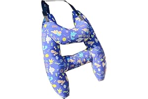 S-SNAIL-OO Car Pillow for Kids, H-Shape Car Seat Pillow for Kids, Portable Travel Pillow, Adjustable Neck Pillows for Long Trips (Dinosaur)