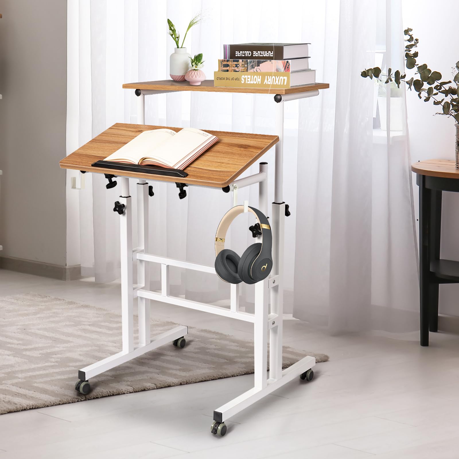 Mua SIDUCAL Small Standing Desk, Portable Stand Up Desk, Height ...