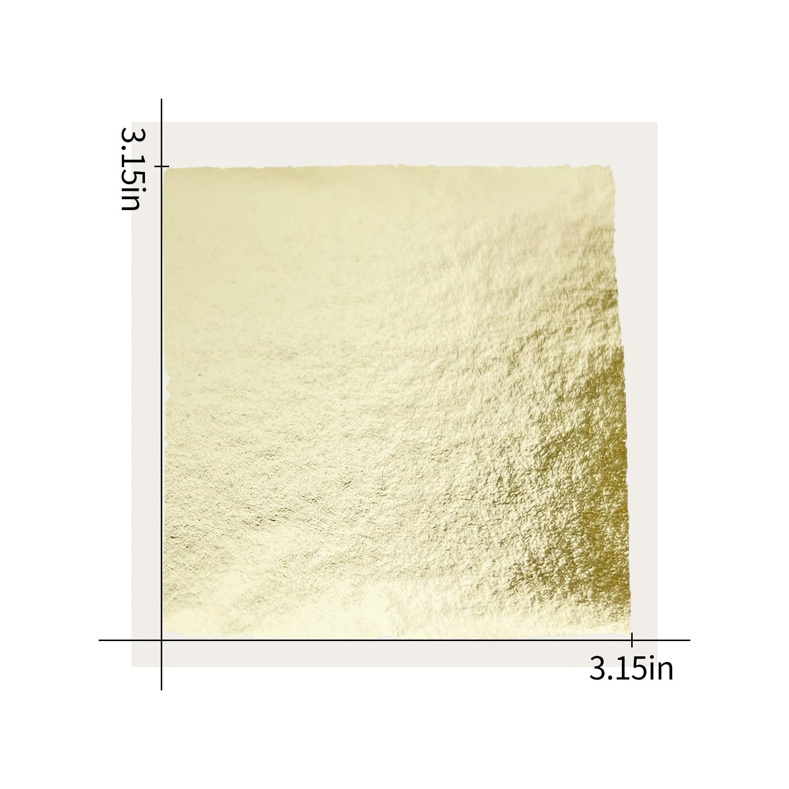 KINGBOOM 12 Color Gold Leaf Sheets - Champagne Silver, Pack of 100, 3.15in for Crafting, DIY Projects, Painting and Decoration.