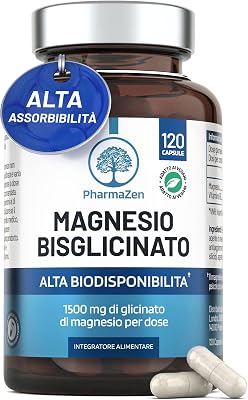 Magnesio Bisglicinato 1500mg con Vitamina B6 – Supporta Stress e Stanchezza