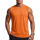Cavva Men's Sleeveless Shirt Quick Dry Tank Tops for Men UPF 80+ Athletic Gym Workout Muscle Swim Shirts