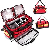 Be-Better Empty Medical Bag First Aid Bag Home Health,First Aid Storage with Detachable Divider Medical Supplies Emergency Responder for Nursing Student,Therapist,Doctors
