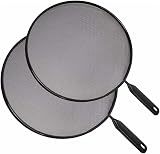 TIJAR Splatter Screen 2pc Set 28cm 24cm Splash Guard Lid Knob Replacement